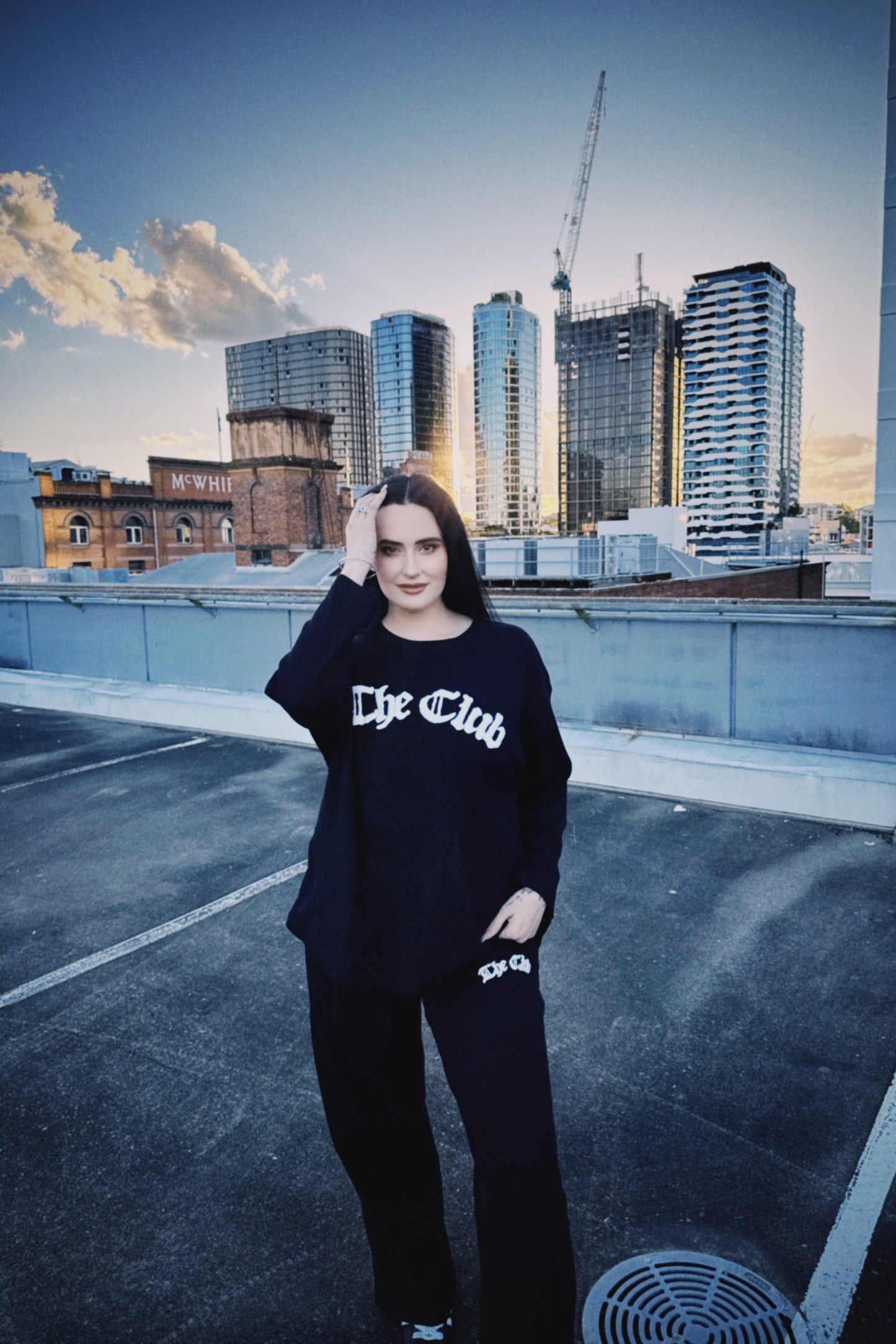 The Club Crewneck Lounge Top