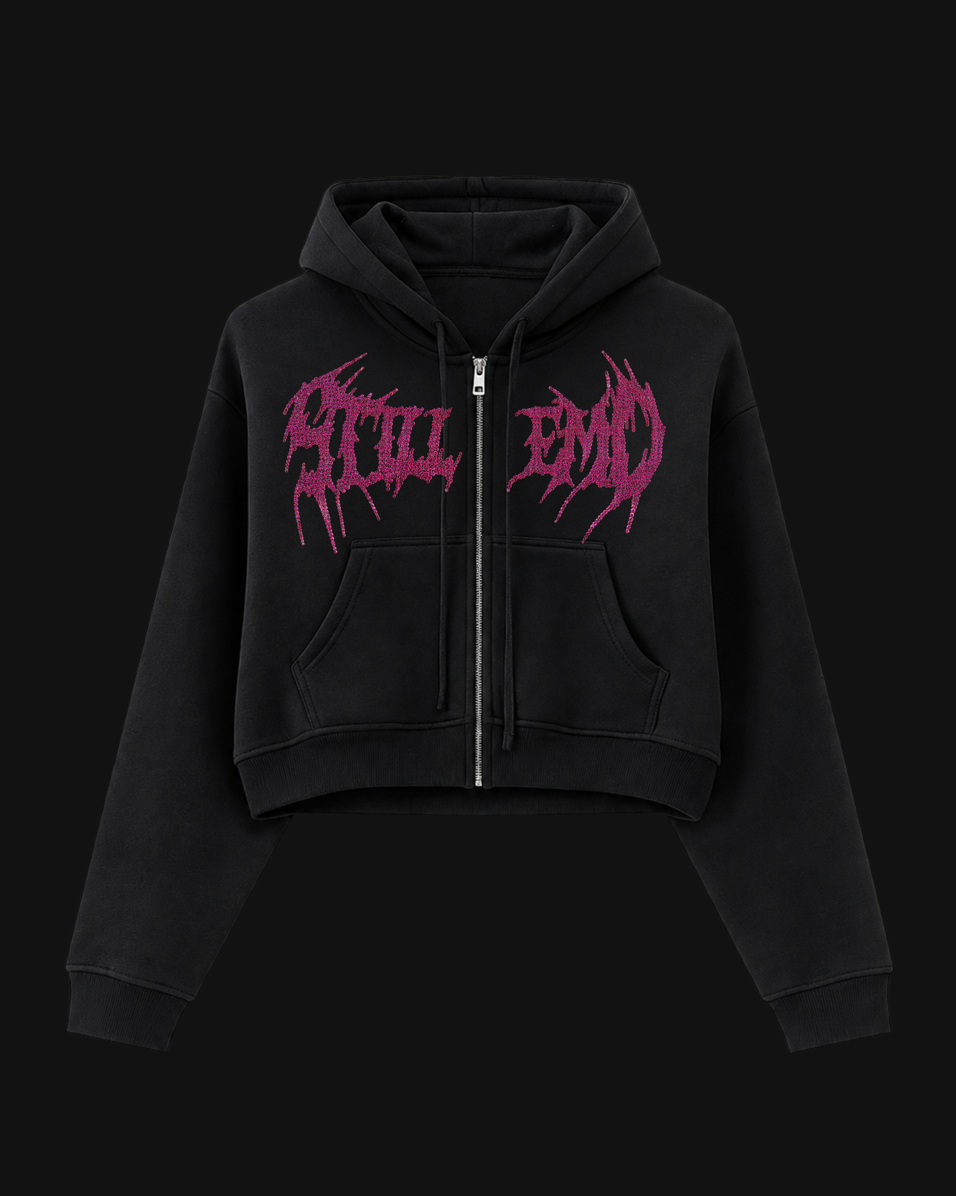 METALCORE CROP HOODIE