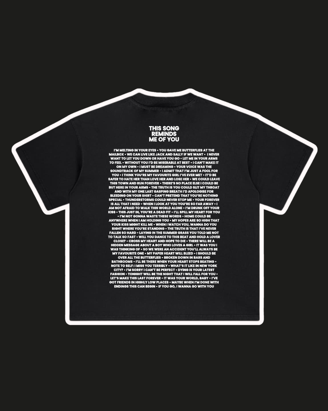 THE STILL EMO PLAYLIST TEE ☹