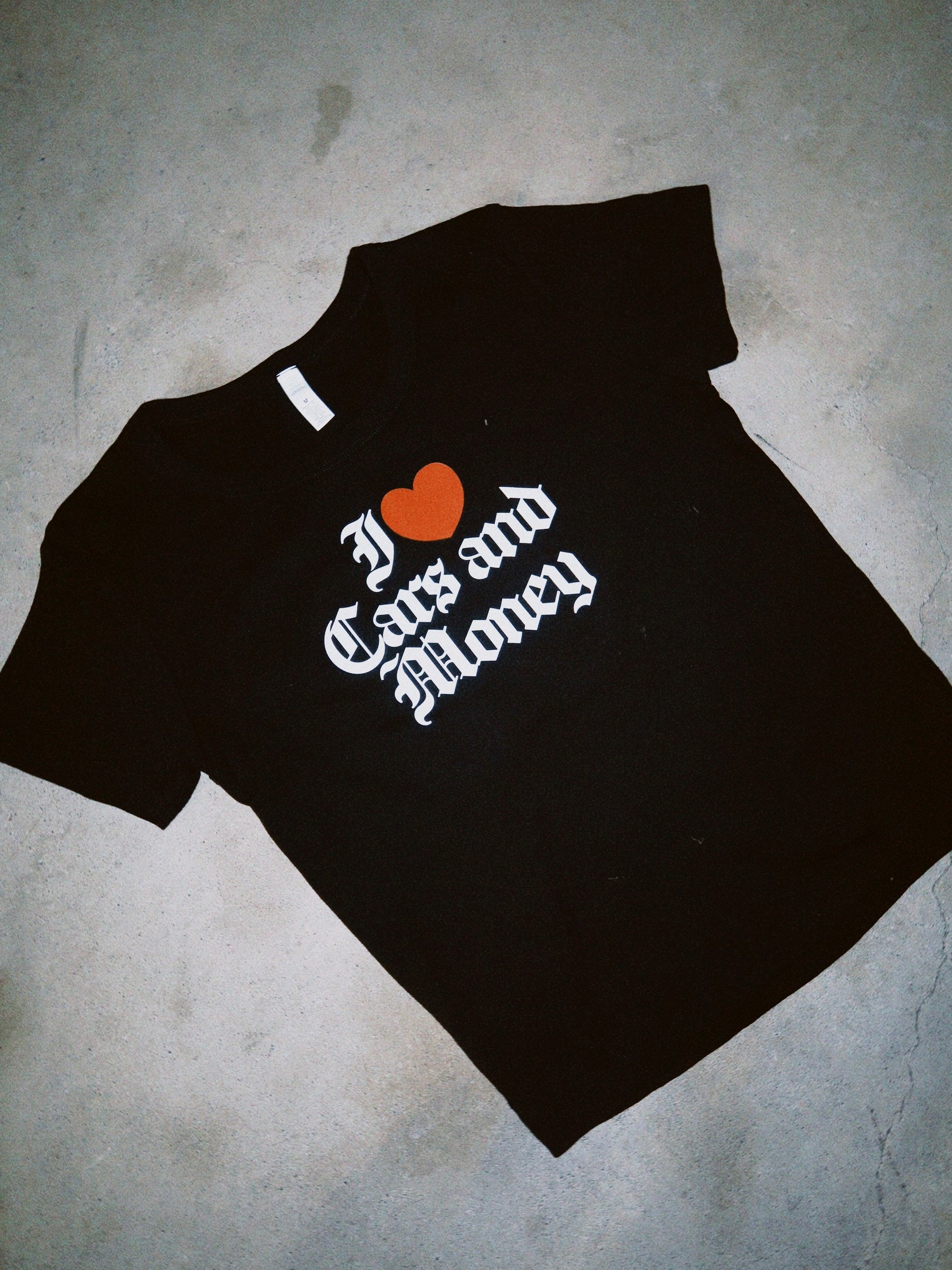 CARS & MONEY BABY TEE