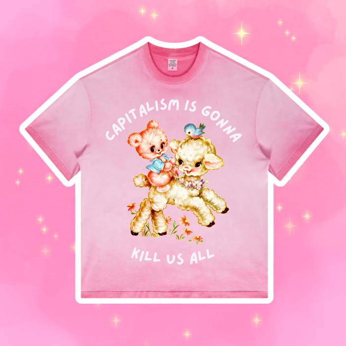 THE HORRORS TEE PINK