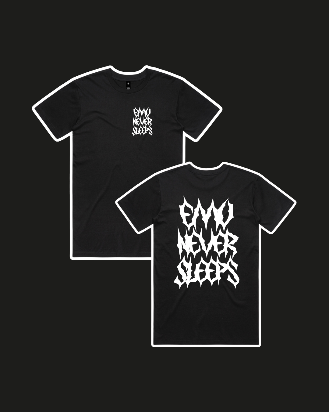 EMO NEVER SLEEPS METAL TEE