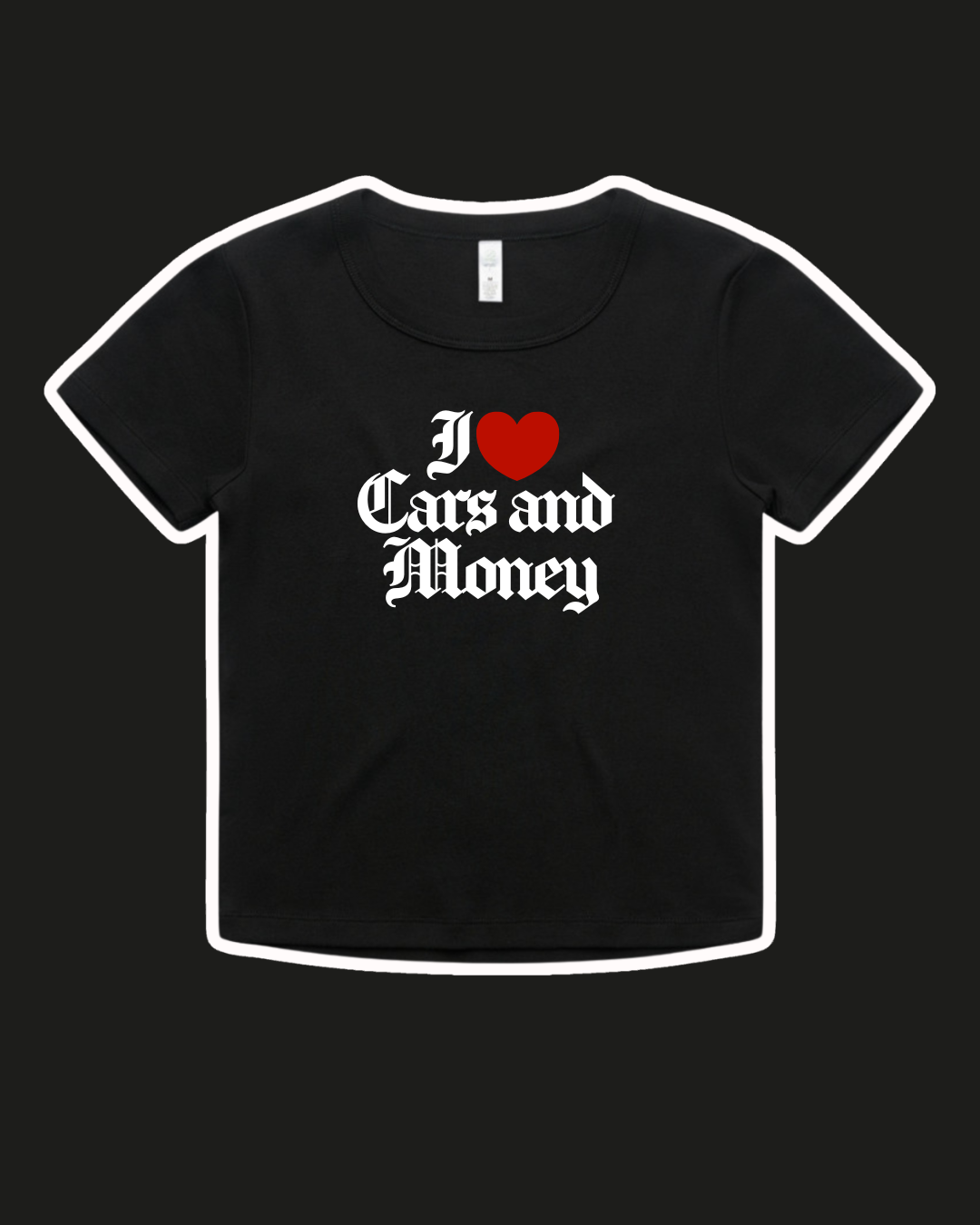 CARS & MONEY BABY TEE