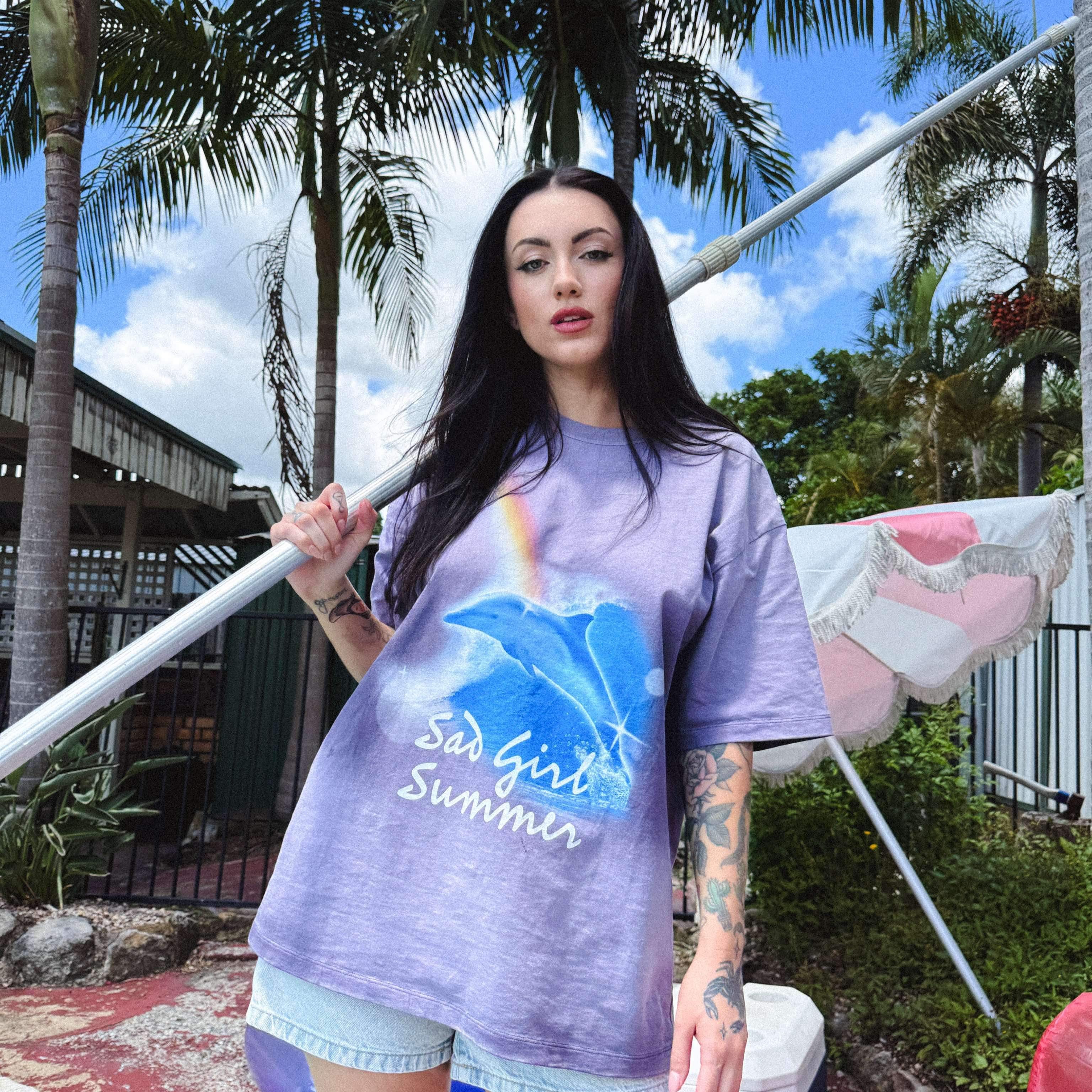 SAD GIRL SUMMER TEE PURPLE