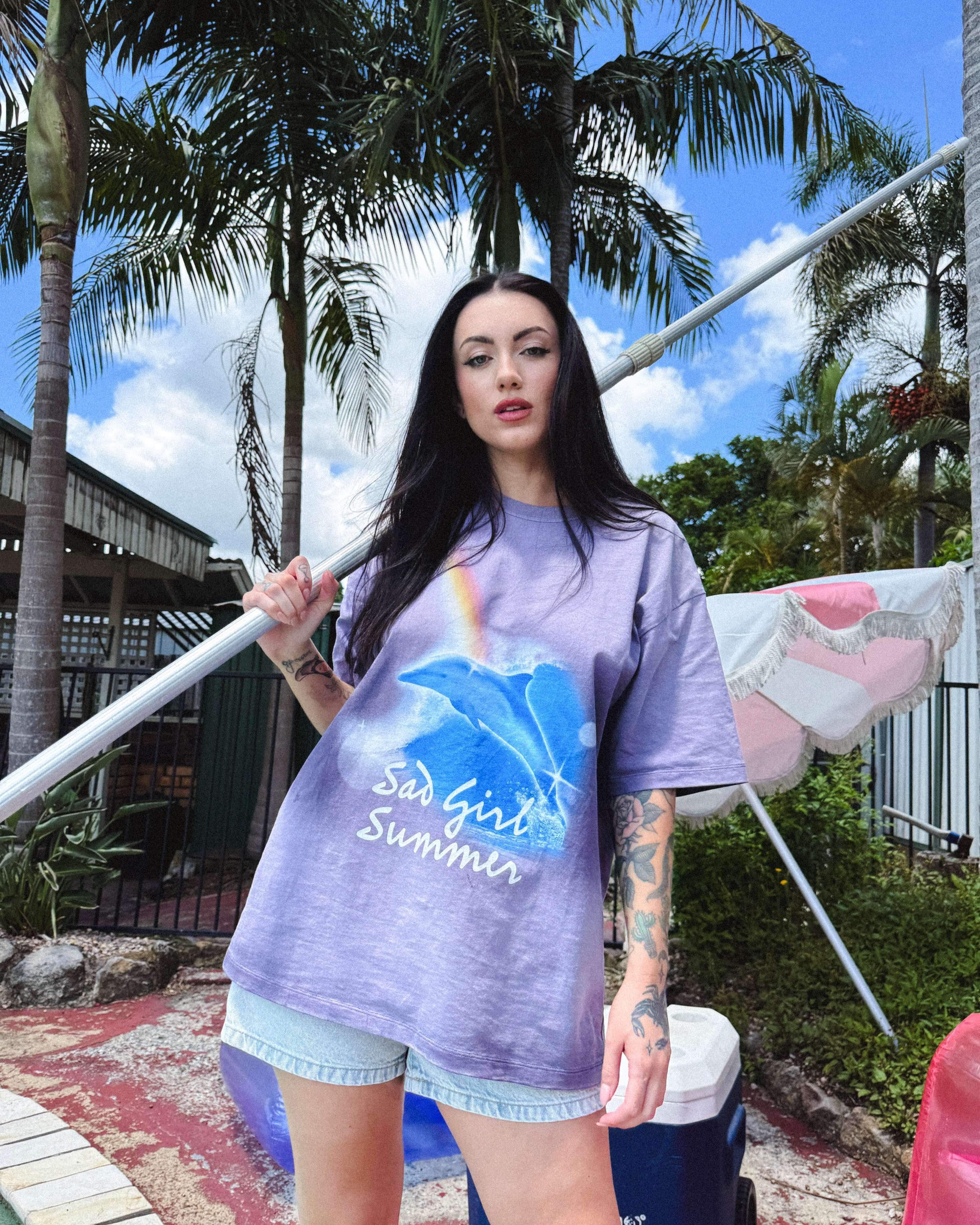 SAD GIRL SUMMER TEE PURPLE