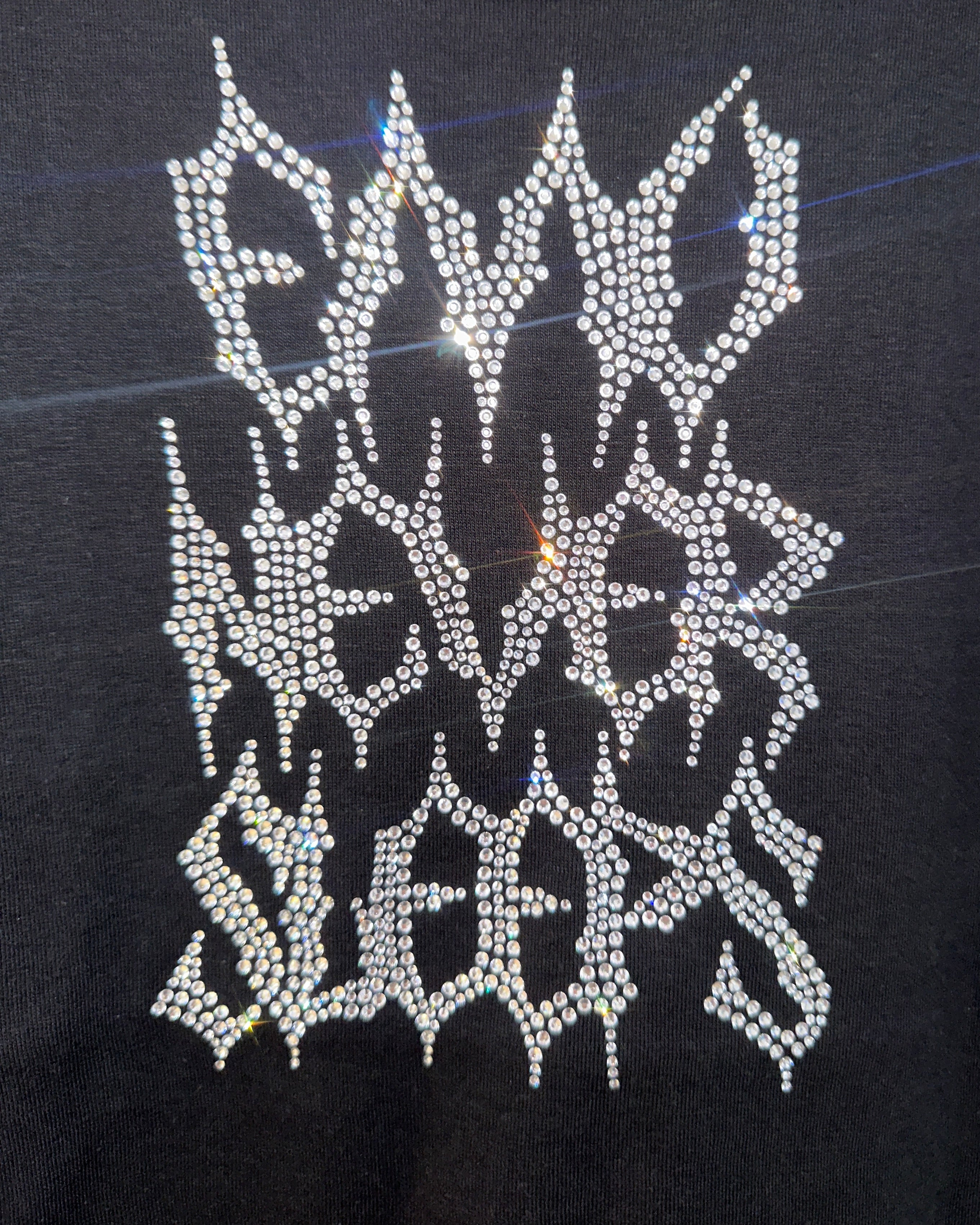 EMO NEVER SLEEPS RHINESTONE BABY TEE