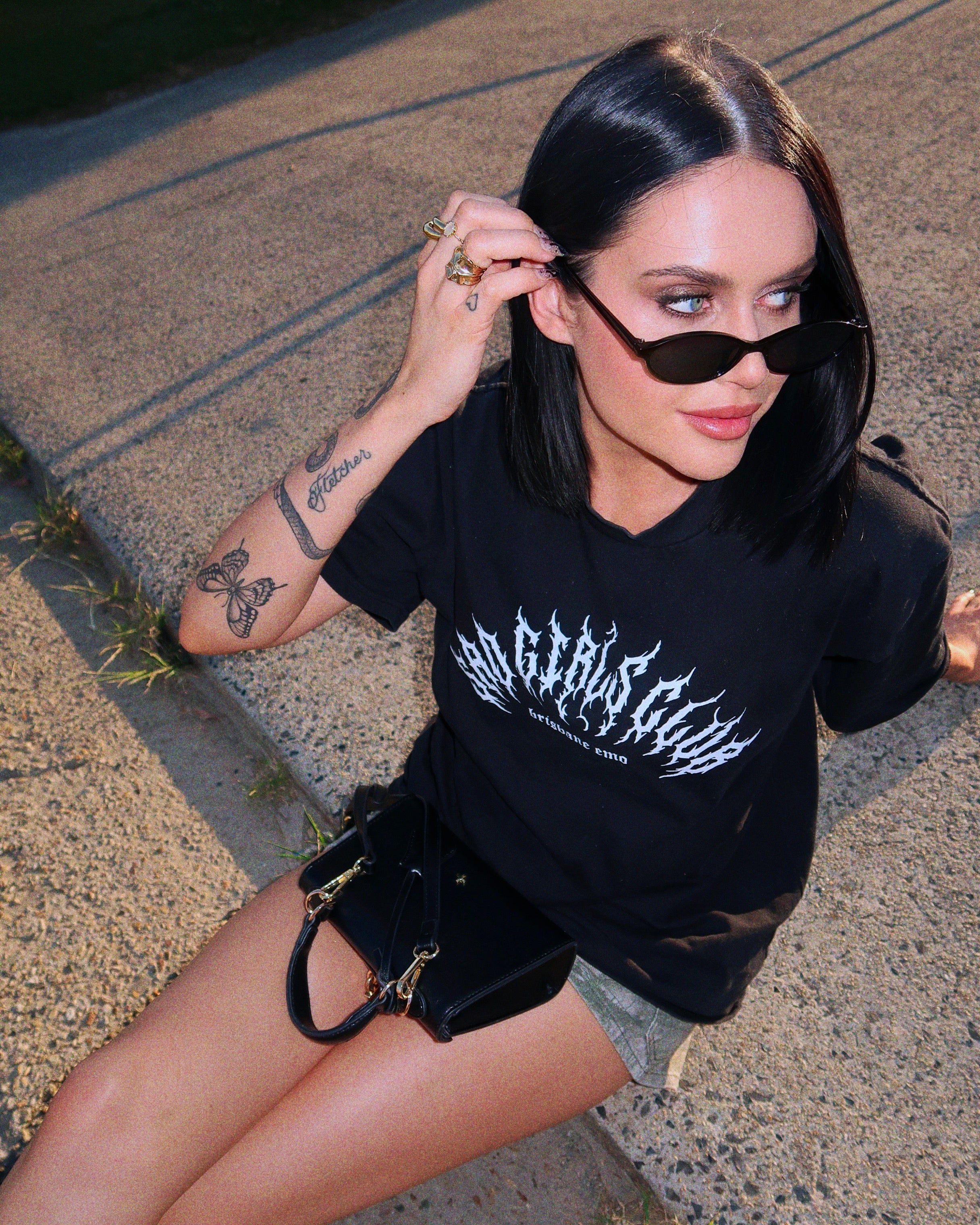 SAD GIRLS CLUB METAL TEE