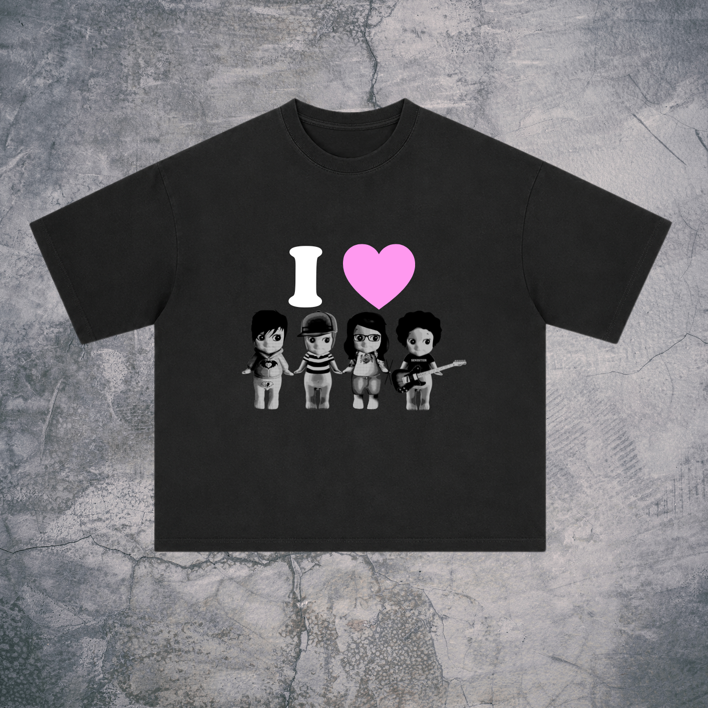 I LOVE FOB OVERSIZED TEE