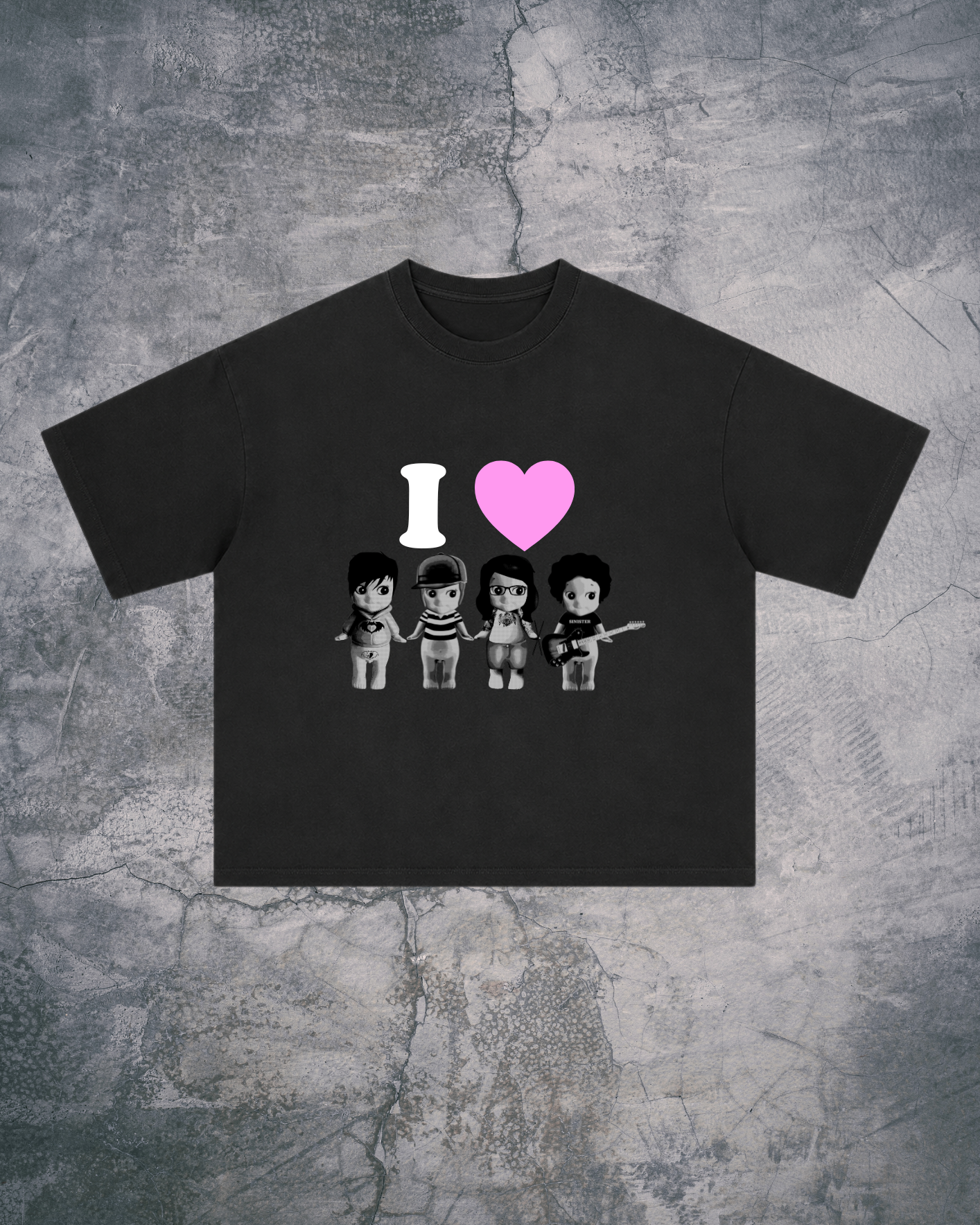I LOVE FOB OVERSIZED TEE