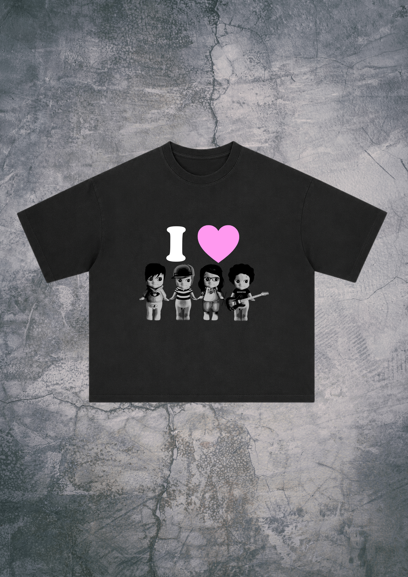 I LOVE FOB OVERSIZED TEE