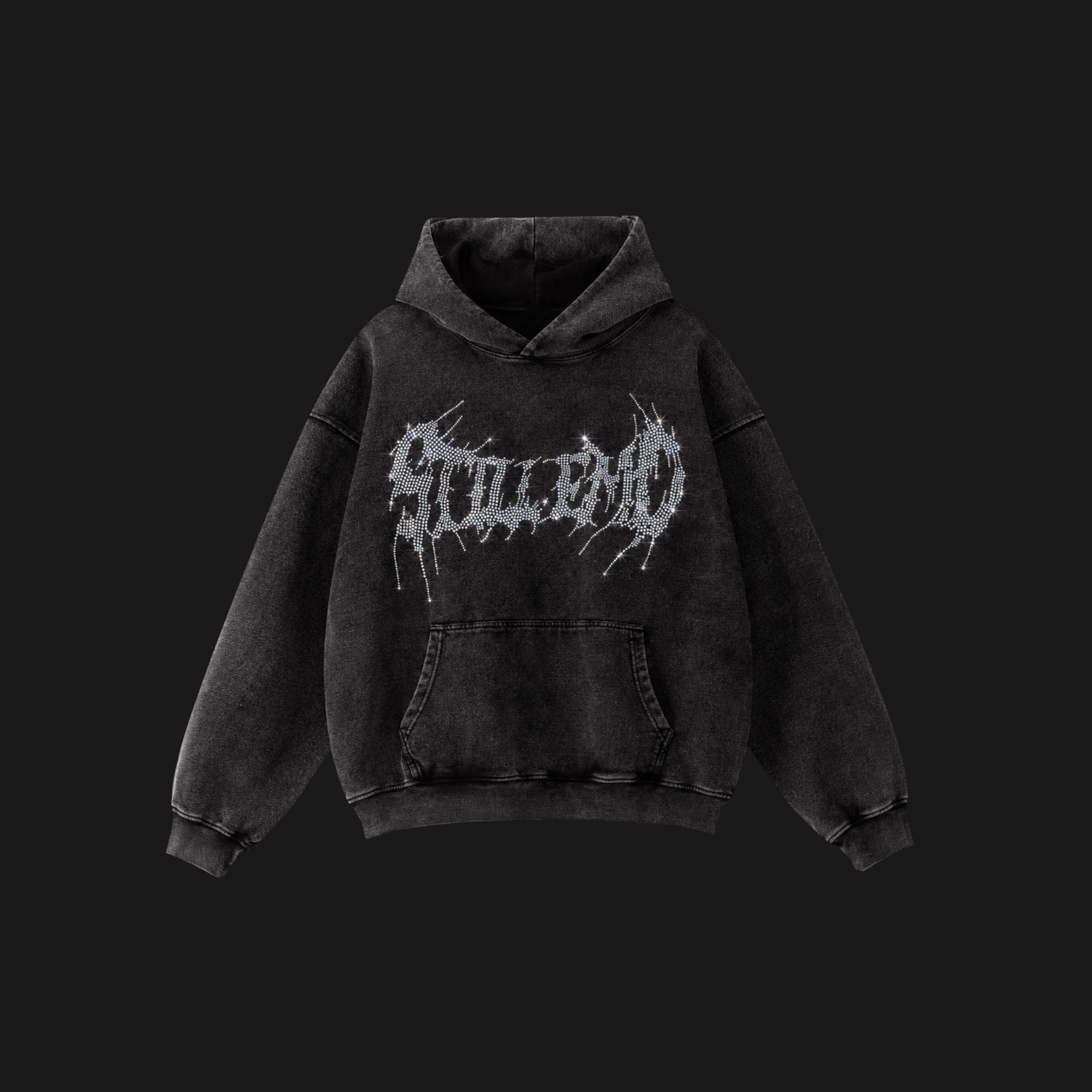 METALCORE RHINESTONE HOODIE
