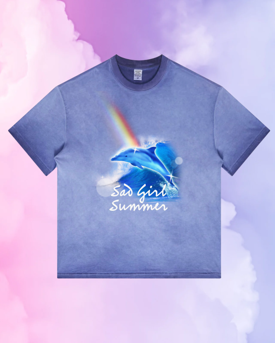 Sad Girl Summer Tee★ Washed Purple