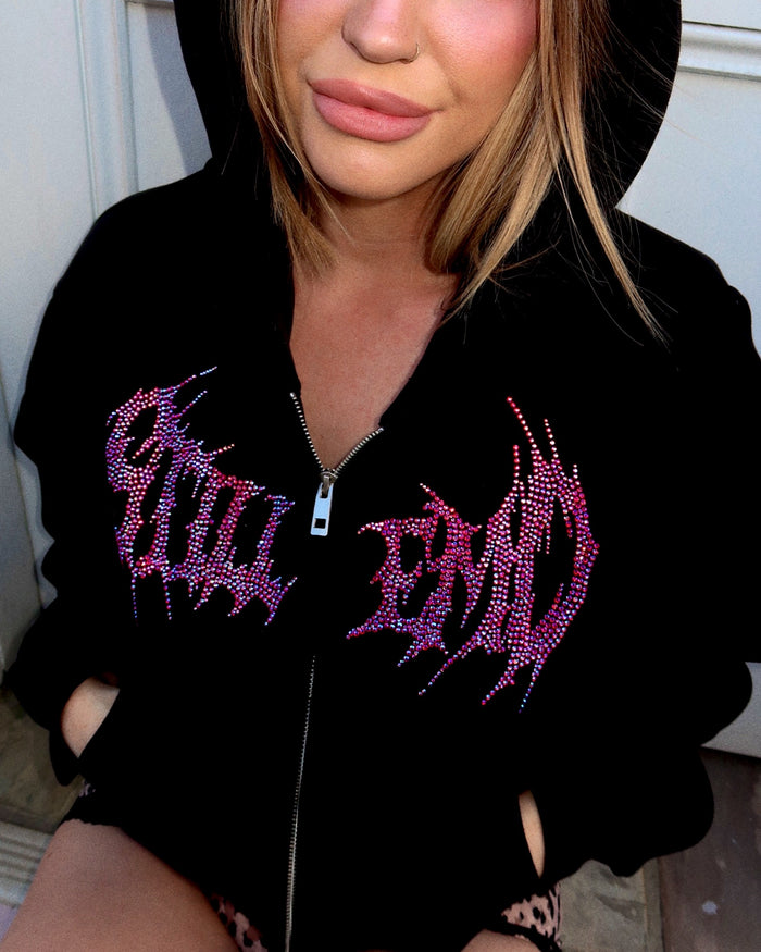 METALCORE CROPPED HOODIE